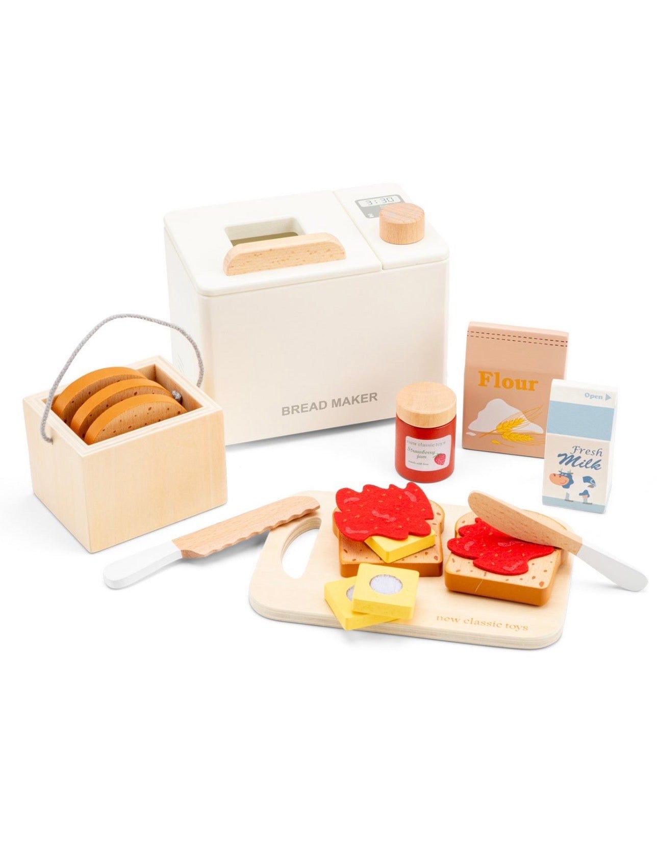 Set macchina del pane in legno