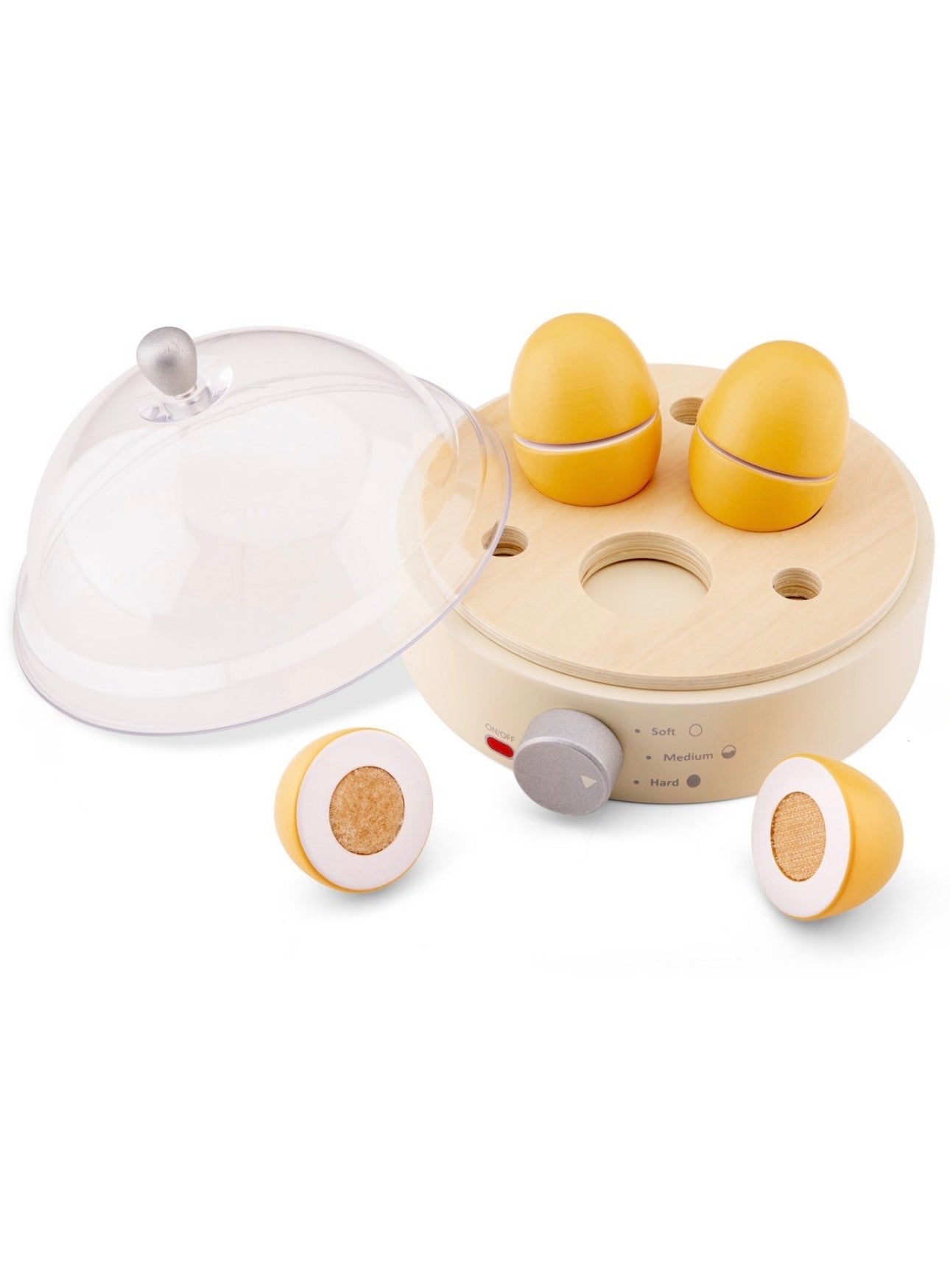 Set cuociuova in legno