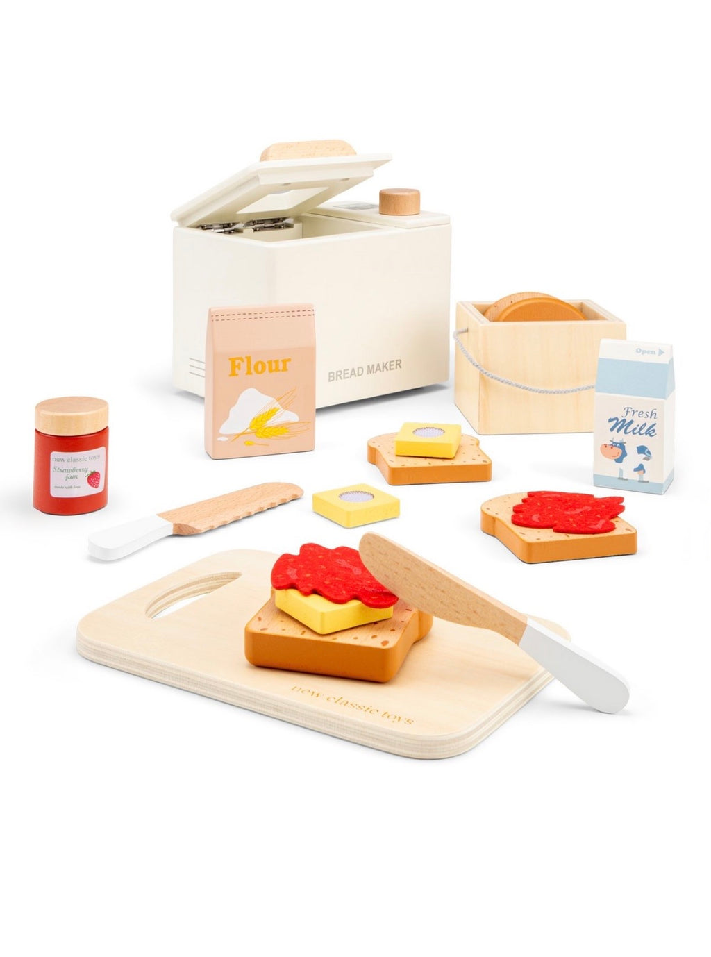 Set macchina del pane in legno