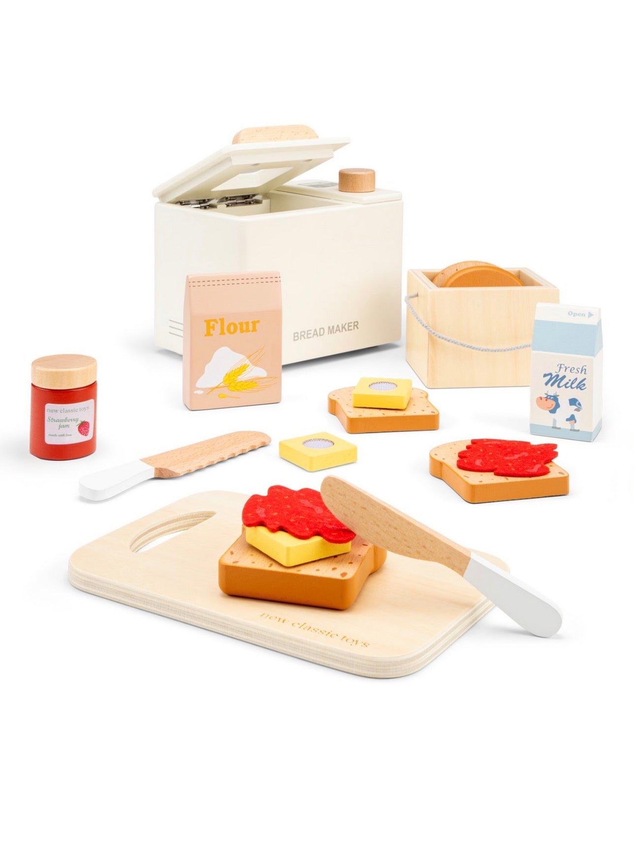 Set macchina del pane in legno